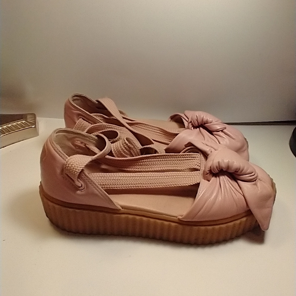 Puma Fenty by Rihanna Bow Ballet Creeper Sandals Shoes Women's sz 7. - Picture 2 of 12